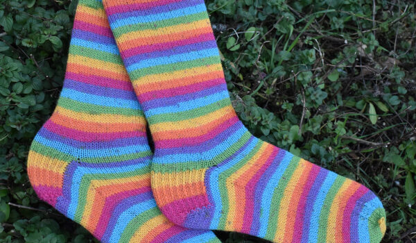Rainbow socks and an author recommendation